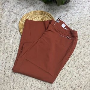 Brown slacks with zip front pockets Sz 16w
